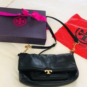 Authentic Tory Burch leather bag black